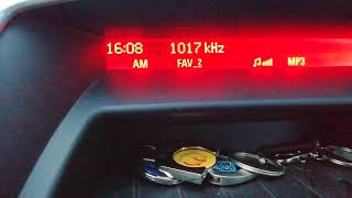 1017 kHz. China Radio Int./CNR 8, Changchun - Car Reception in DK - 7300 km