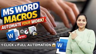 MS Word Macros Tutorial 🔥 | Automate Your Work & Save Hours (Step-by-Step) || #msword