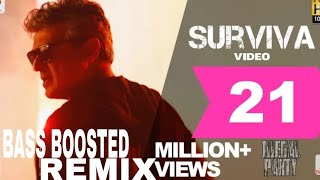 Vivegam - Surviva song | surviva remix | bass boosted mix | Anirudh latest song | tamil latest songs