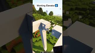 Minecraft: Working Elevator | #shorts