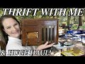 THRIFTING A MASSIVE YARD SALE + HUGE THRIFT HAUL! Thrifting Home Decor• Thrift with Me