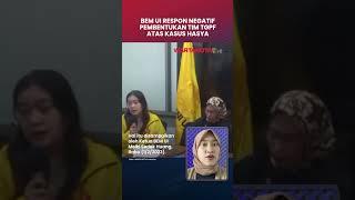 BEM UI Respon Negatif Soal Pembentukan TGPF dalam Usut Kasus Hasya