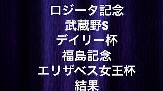 【競馬予想】2017 11/8 11/11 11/12 ロジータ記念 武蔵野S デイリー杯 福島記念 エリザベス女王杯 結果