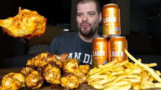 ASMR Chicken Wings and Beer Mukbang | Dave Kay ASMR