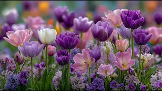 🌸 Flowers Blooming Time-Lapse | Healing Music to Quiet the Mind & Calm the Soul