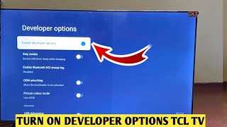 How To Enable Developer Options TCL Google Tv