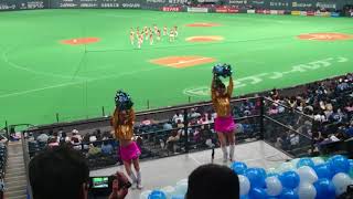 2018.5.18 ファイターズガール 三塁ステージ オープニングダンス(安冨優菜ちゃん 若井知世ちゃん)