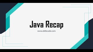 Java - Recap (Arabic)