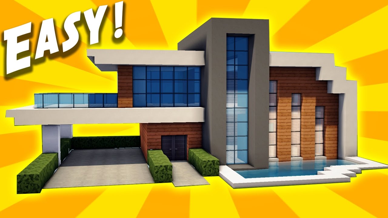 49 Simple Modern House Designs Minecraft