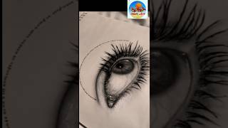 how to draw beautiful realistic eyes easy step by step for beginners। art tutorial #shorts #drawing