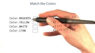 Matching Color - Intro to Java Programming