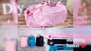 휴대용 장바구니 만들기 | 슈팟토 | How to make a shupatto | Diy fabric shopping bag tutorial