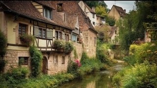 Peaceful French Village walk, Sunset