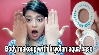 Hand and feet makeup with kryolan aqua water base | wet cake |