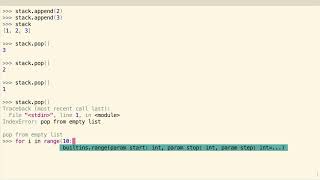 Implementing a Stack in Python