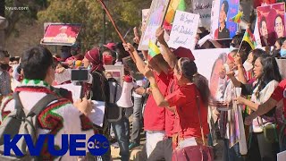 Protesters rally against Myanmar's military coup outside Texas Capitol | KVUE