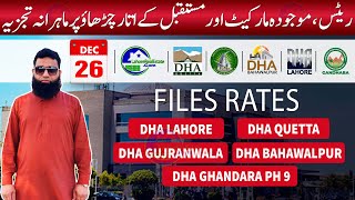 DHA File Rates – December 26, 2024 Update for Lahore, Gujranwala, Bahawalpur, Quetta \u0026 Gandhara!