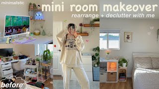 mini room makeover 🍄  rearrange + extreme declutter with me *minimalistic & Korean style inspired!*