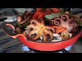 just cooking vlog 31 small hot pot homemade egg dumplings spicy stir fried small octopus