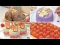 FunxRin | ASMR - Làm Bánh Kem Từ Khoai Môn , Puding Fruit Cocktail, Bánh Mochi Bread,Bánh Xu Kem,..