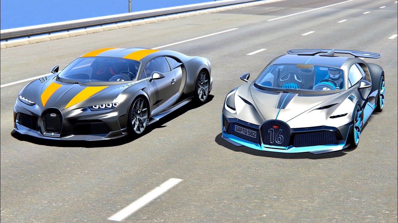 Bugatti Chiron Super Sport 300+ Vs Bugatti Divo - Drag Race 20 KM - YouTube