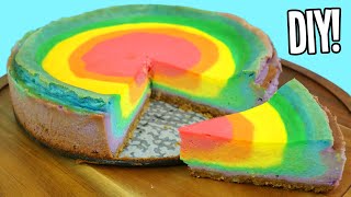 How to Make a Delicious Rainbow Cheesecake | Fun & Easy DIY Desserts to Try at Home!
