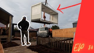 Je modifie un bangalow en serre déco avec une verrière  (container maritime, Algeco ...) EP 34