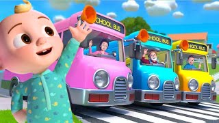 Wheels on the Bus | Baby Nursery Rhymes \u0026 Kids Songs|