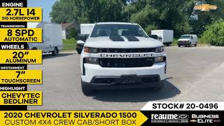 Reaumechev New 2020 Chevrolet Silverado 1500 Custom 4x4