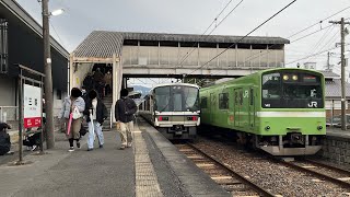 桜井線 多客による臨時列車撮影集 (三輪臨)　201系ND615編成、221系など　　@三輪駅