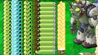 All Tem Pea 1 Gatling Pea and Pea vs Dr.zombos Gigargantuar /Plants vs Zombies