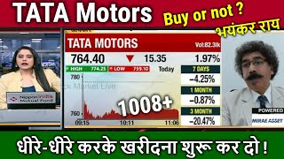 TATA Motors share kitna girega,kab buy kare ?Analysis/tata motors share news today,target 2025