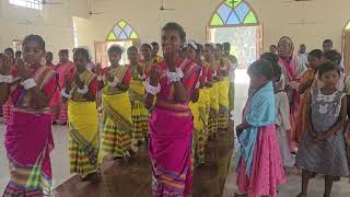 Jisu Raja Hosanna Masi Raja Hosanna// Bolok Enec santhali full video 🥰#santhalivideo #chirstian