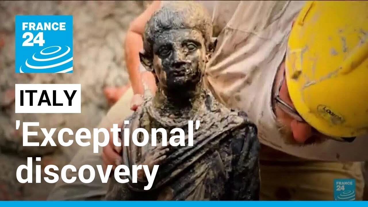 Exceptional Discovery As Ancient Bronze Statues Emerge In Tuscany