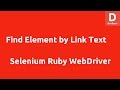 Selenium Ruby Find Element by Link Text