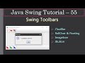 Swing Toolbar via JToolBar | Swing Tutorial #55