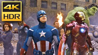4K HDR - Chitauri Invasion - The Avengers (2012)