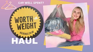 VINTAGE CLOTHING HAUL £49 WELL SPEND? Worth The Weight Kilo Sale