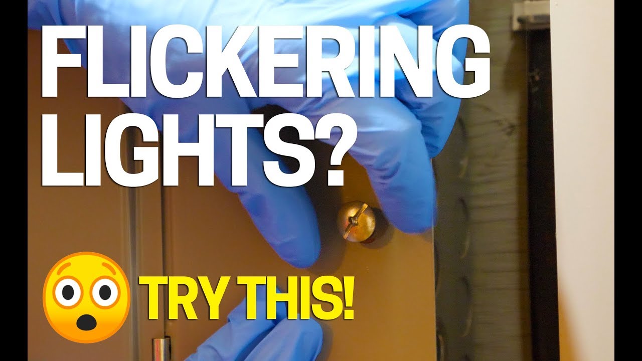 How To Fix Flickering Lights In Your House - Blinking - Flashing - YouTube