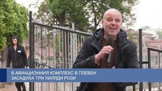 В авиационния комплекс в Плевен засадиха три хиляди рози