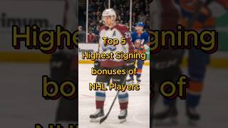 Highest Signing bonuses of NHL Players | Top 5 #nhl #shorts #top5 #viral #icehockey #signings