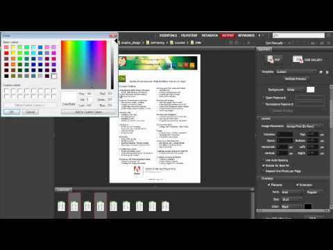 Create PDF Documents with Adobe Bridge Create PDF Documents with Adobe Bridge
