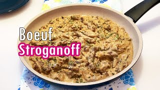 Boeuf Stroganoff facile et rapide