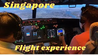 Flight experience boing 737 Singapore/ flight simulator