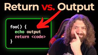 Return vs. Output (bash exit codes) - Bash Scripting Course (pt35)