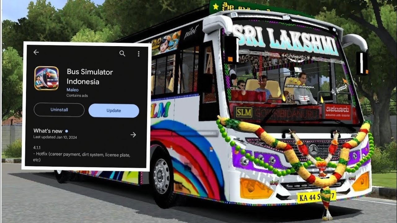 Bus Simulator Indonesia Updated V4.1.1 Download Naw #bussid #bussidmod ...