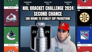 My Second Chance NHL Bracket Challenge 2024 | Stanley Cup Playoff Predictions (2nd Round to Final)