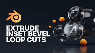 Blender for Beginners | Part 4 Extrude Inset Bevel & Loop Cuts