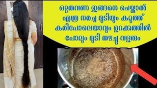 ഞെട്ടാൻറെഡിയാണോ ഇതൊന്ന് തൊട്ടാൽ മതി ഒരു വെള്ള മുടി പോലും കാണില്ല 15 ദിവസത്തിൽ സമൃദ്ധമായി മുടി വളരും