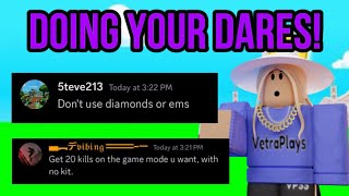 So I Did YOUR DARES… (Roblox Bedwars)